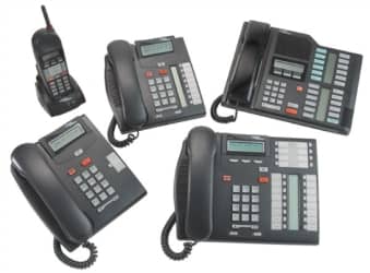 Picture of multiple Nortel phone models
